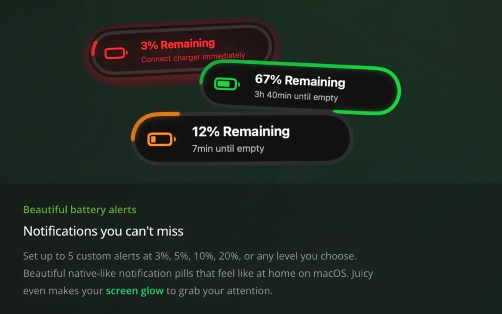 图片[2]-Juicy: Battery Alerts & Health for mac v1.2.1 激活版 mac充电管理 电池管理-Mac软件免费下载-Mac良选