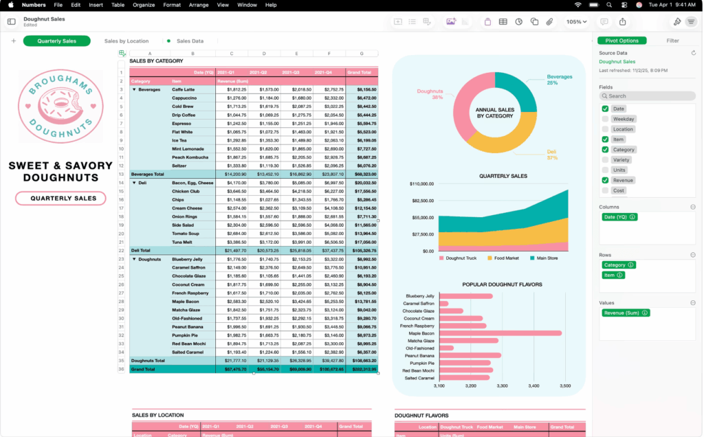 图片[3]-Numbers Creator Studio for Mac v15.1  中文版 电子表格制作-Mac软件免费下载-Mac良选