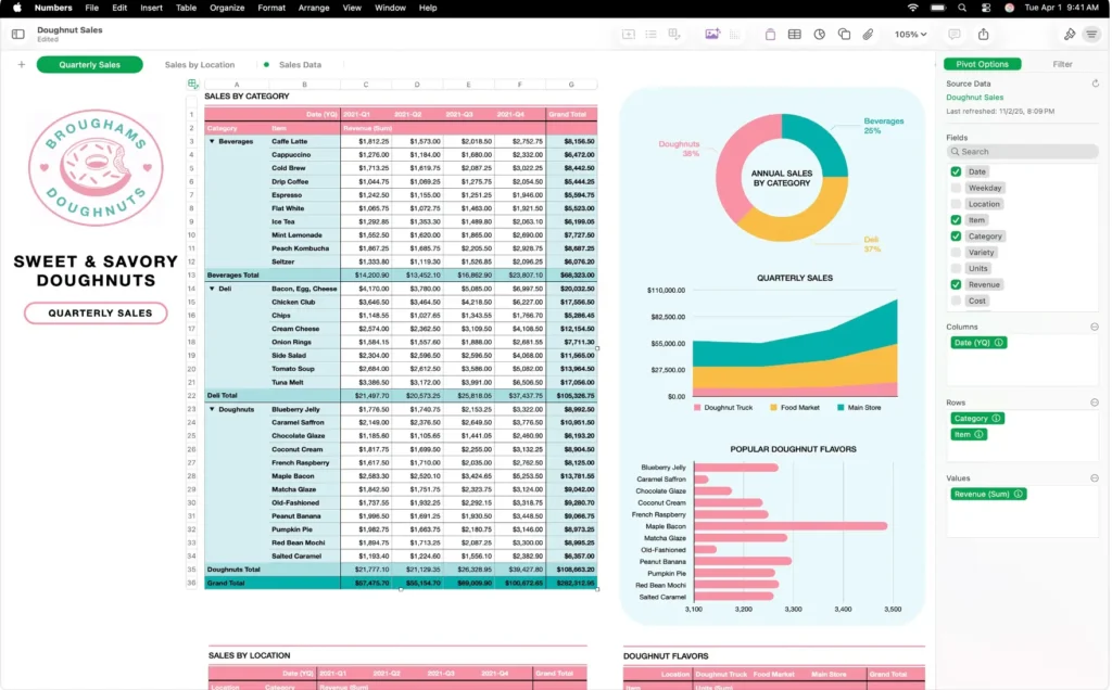 图片[3]-Numbers Creator Studio for Mac v15.2  中文版 电子表格制作-Mac软件免费下载-Mac良选