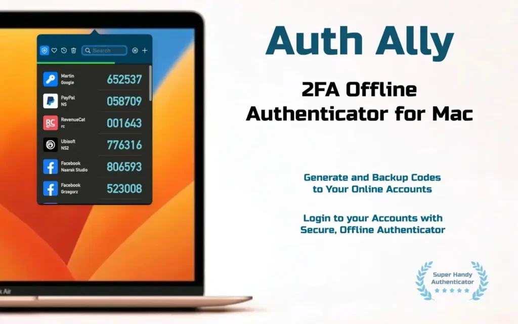 图片[1]-Auth Ally for Mac v2.4 中文激活版 便捷的一次性密码 (OTP) 生成器 - Mac软件免费下载-Mac良选-Mac软件免费下载-Mac良选