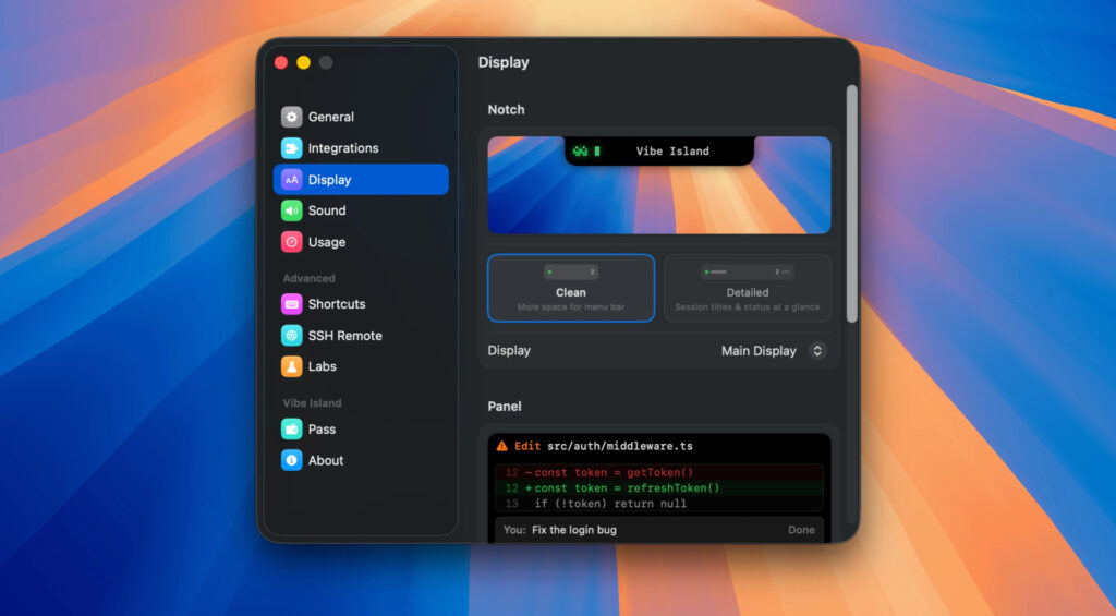 图片[2]-Vibe Island for Mac v1.0.28 中文破解版 Notch灵动岛AI代理控制工具-Mac软件免费下载-Mac良选